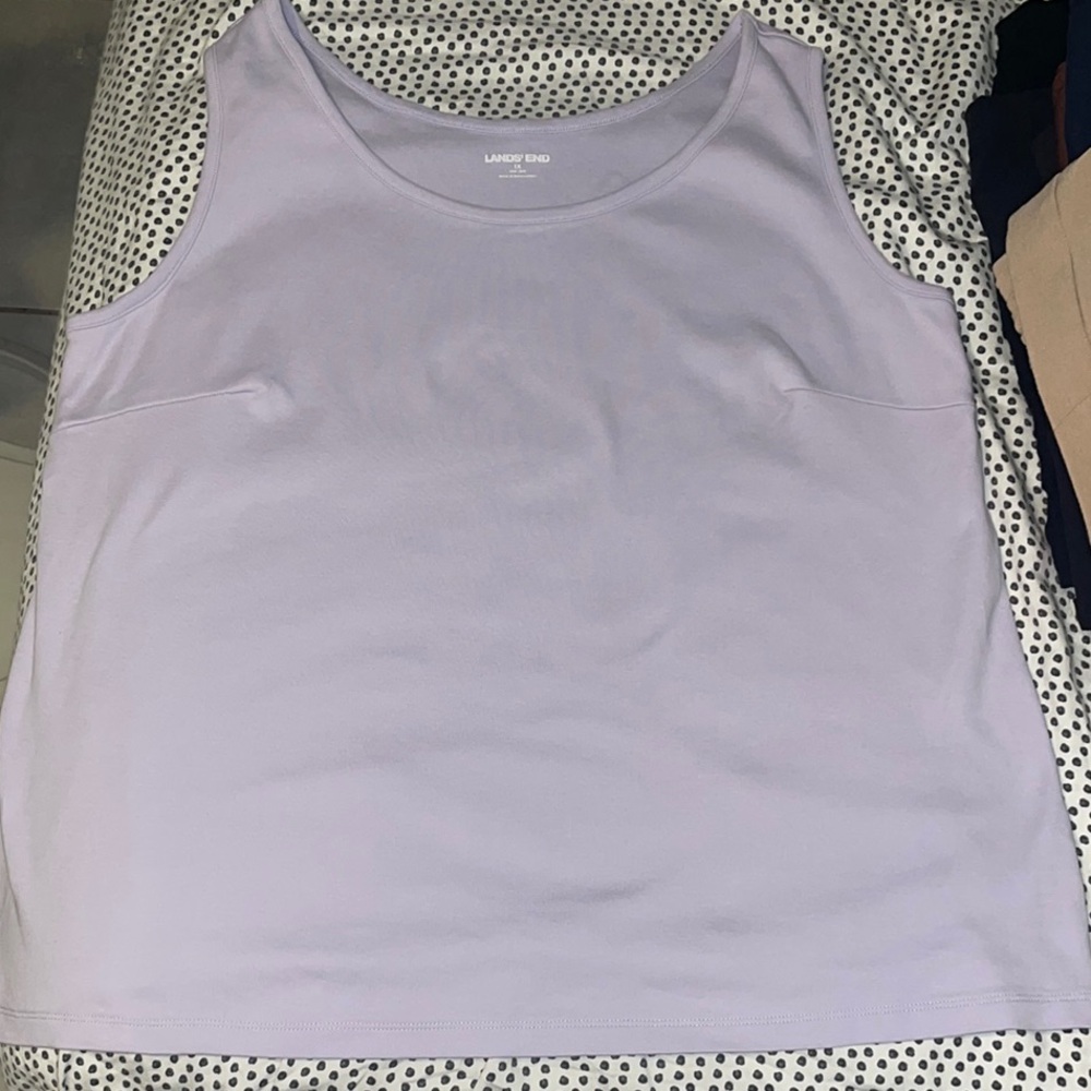 Lavender LANDS’ END Women's Tank Top